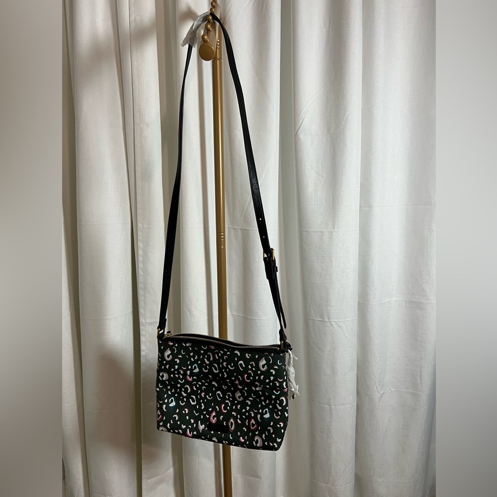 Fossil Cheetah Print Textured Crossbody Bag NWOT